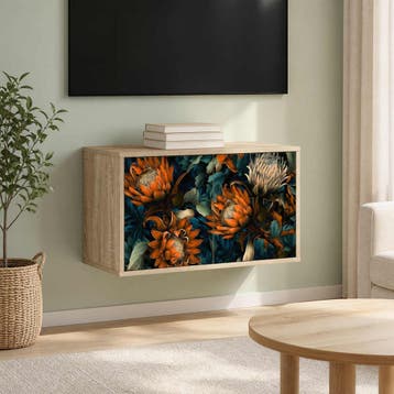 vidaXL Wandgemonteerd tv-meubel LOCHEM 69 x 33 x 40 cm, Minder dan 50 cm, Verzenden, Nieuw, Minder dan 100 cm
