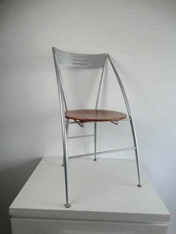 Calligaris - Klapstoel - Aluminium, Hout - Post modern