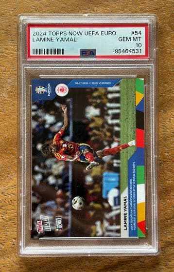 2024 Topps Topps Now UEFA Euro Lamine Yamal 54 Graded card -, Verzamelen, Nieuw