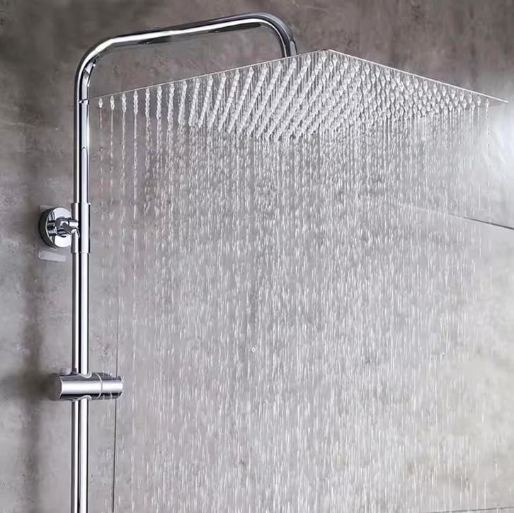 Ultra Dunne Regendouchekop – Luxe Roestvrijstalen Douchekop, Doe-het-zelf en Verbouw, Sanitair, Douche, Nieuw, Chroom, Verzenden