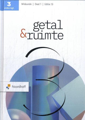 9789001055448 Getal  Ruimte vmbo-kgt 3 deel 1 leerboek, Verzenden, Zo goed als nieuw