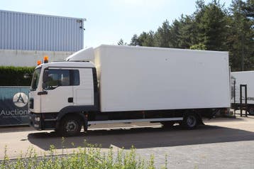 Veiling: Bakwagen Vrachtwagen MAN TGL 8.180 Diesel 2007, MAN, Wit, BTW verrekenbaar, Handgeschakeld