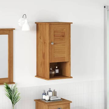 vidaXL Badkamerkast VIGO Bruin en Honingbruin 37 x 34 x 71,5, Huis en Inrichting, Tafels | Kaptafels, Verzenden, Nieuw