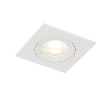 Moderne inbouwspot wit vierkant IP44 - Xena, Verzenden, Nieuw