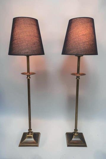 Tafellamp (2) - Neoklassieke High-End Lampen - 51 cm - Koper, Nieuw
