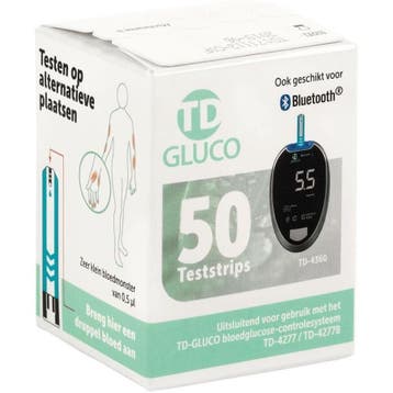 Glucose teststrips HT One TD-Gluco - 50 stuks - bluetooth, Diversen, Verzenden, Nieuw