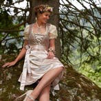 2dekans | Dressforfun Mini-Dirndl Burgau model 2 L -, Hobby en Vrije tijd, Feestartikelen, Ophalen of Verzenden, Zo goed als nieuw