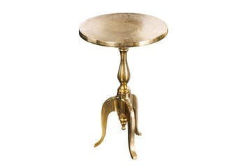 Barok bijzettafel SAVOY 55cm goud metalen driepoot rond, Huis en Inrichting, Tafels | Sidetables, Ophalen of Verzenden, Nieuw