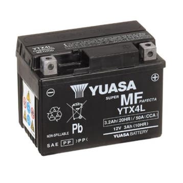 Yuasa AGM YTX4L / 102561 accu 12V, 3Ah, 50A, origineel, Motoren, Verzenden, Nieuw