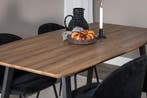 Eettafel - Romy - 160x85 cm - Walnoot - Uitschuifbaar - Jörn, Verzenden, Nieuw