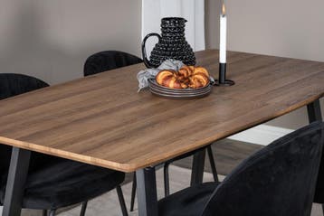Eettafel - Romy - 160x85 cm - Walnoot - Uitschuifbaar - Jörn, Huis en Inrichting, Verzenden, Nieuw