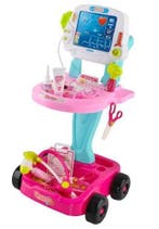 Doktersset met trolley roze / Medical play set roze, Ophalen of Verzenden, Nieuw