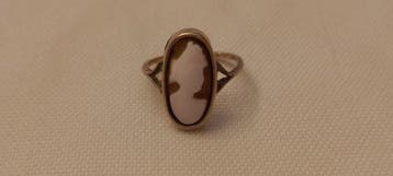 Zonder minimumprijs - Ring - 9 kt. Geel goud - Antieke camee, Nieuw