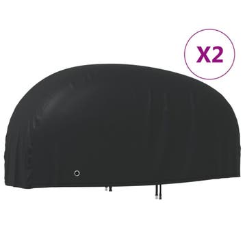 vidaXL Motorhoezen 2 st 220x95x110 cm 210D oxford stof, Verzenden, Nieuw