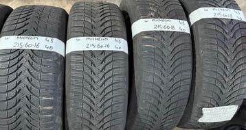 4x215-60-16 Michelin Winter 4x4.5m €40 Per Band 215 60 16, Ophalen, 16 inch, Winterbanden, Band(en)