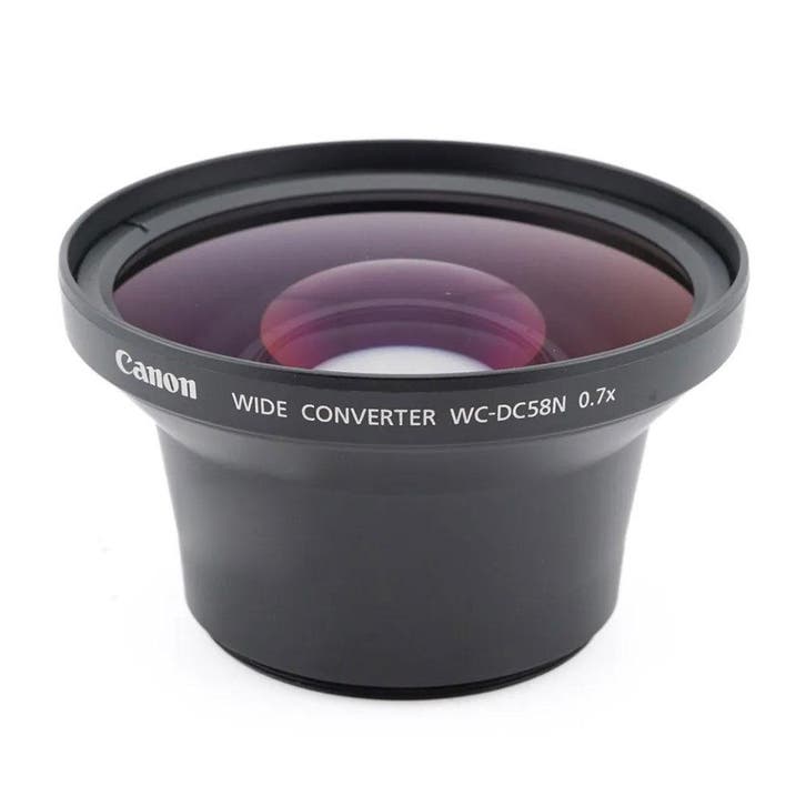 Canon WC-DC58N 0.7x Wide Converter - Tweedehands, Audio, Tv en Foto, Fotografie | Lenzen en Objectieven, Overige typen, Zo goed als nieuw