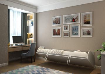 GRATIS MATRAS | Opklapbed 751 90x200 + montage, 90 cm, Eenpersoons, Verzenden, Nieuw