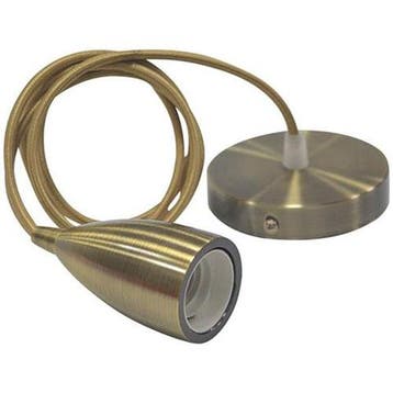 LED Hanglamp - Edysa - Industrieel - Rond - Mat Brons, Ophalen of Verzenden, Nieuw, Metaal, Overige fittingen