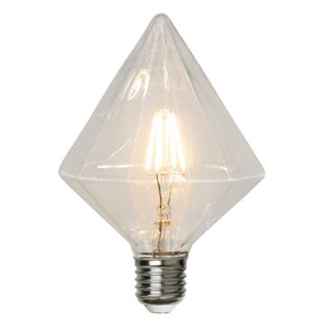 E27 diamant LED lamp Finley, 3,2 Watt, 2700K (Extra warm, Ophalen of Verzenden, Nieuw, Minder dan 30 watt, Led-lamp