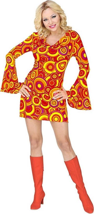 70s Jurk Disco Oranje, Ophalen of Verzenden, Nieuw