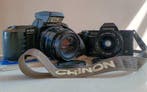Chinon CP-7m / CP-9AF + 35-70mm + 28-70mm + flitser | Single, Nieuw