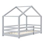 Kinderbed Knätten grenen met matras 90x200 cm lichtgrijs, Verzenden, Nieuw