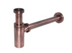 Veiling - De Beer designsifon 5/4x32mm met muurbuis koper, Nieuw