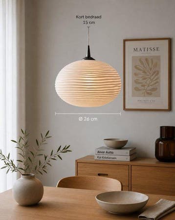 Darø - Kjeld Darø - Gekooide hanglamp - Xena 26 P1 -