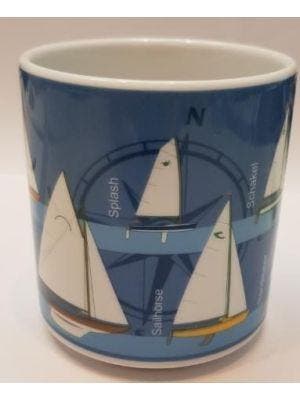 scheepsservies mok met opdruk captain skipper  crew enz, Verzenden, Nieuw, Kombuis en Sanitair