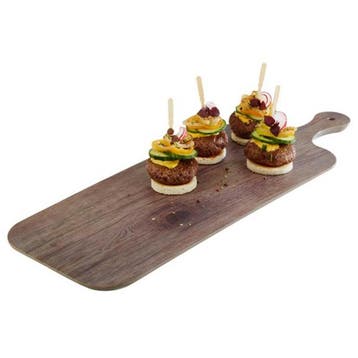 GGM Gastro | (6 stuks) Dienblad OAK - Melamine - 61x20cm - |, Verzenden, Nieuw, Inbouw