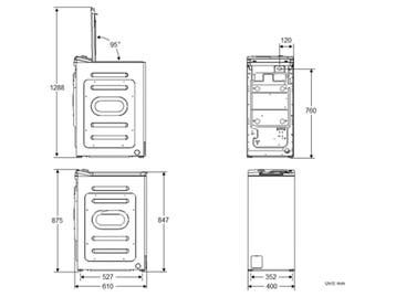 Koenic KWM 8212 A INV Bovenlader Wasmachine 8kg 1250t, Verzenden, Zo goed als nieuw