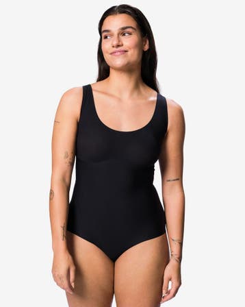 HEMA Medium corrigerende damesbody second skin zwart, Verzenden, Zwart