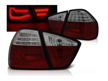 LED bar achterlicht units Red Smoke geschikt voor BMW E90, Verzenden, Nieuw, BMW