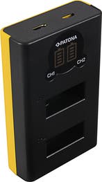 GoPro Max Dual LCD USB lader (Patona), Verzenden, Nieuw