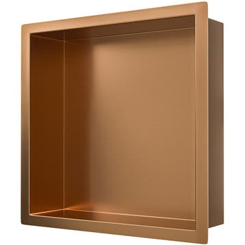Wiesbaden Demis Inbouwnis - 30x30x7cm - Geborsteld Brons, Ophalen of Verzenden, Nieuw, Rvs