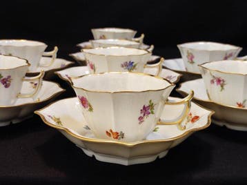 Meissen - Koffieservies voor 8 (16) - Mokka-/Espressoservice