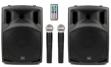 QTX Sound PAV8-UHF Set Met DVD Speler En UHF Microfoons, Verzenden, Nieuw, Overige typen, Overige merken