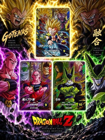 Bandai - 3 Card - Dragon Ball, Dragon Ball Z - Son Gohan, Nieuw