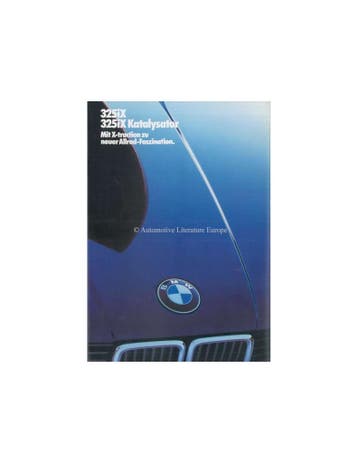 1986 BMW 3 SERIE 325IX BROCHURE DUITS, Nieuw, BMW, Author