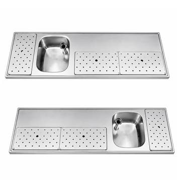 RVS / Inox spoeltapblad ST-BB180-1, Ophalen of Verzenden