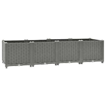 Verhoogde Tuinbak Rattan | Tweedekansje | OP=OP, Kunststof, 100 cm of meer, Ophalen of Verzenden, Zo goed als nieuw