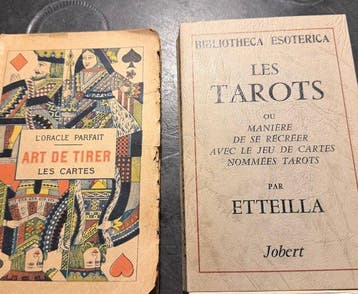 Etteilla - Lot de 2 ouvrages sur la cartomancie – Etteilla