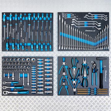 Datona Gereedschapsset voor 4 lades - 153-delige set, Doe-het-zelf en Verbouw, Gereedschap | Handgereedschap, Ophalen of Verzenden