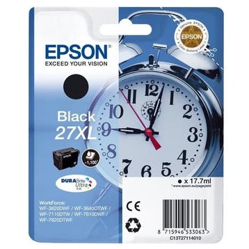 Epson 27XL (T2711) inktcartridge zwart hoge capaciteit, Verzenden, Nieuw, Cartridge, Epson