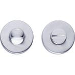 Intersteel wc-sluiting 8mm rond verdekt kunststof chroom mat, Doe-het-zelf en Verbouw, Verzenden, Nieuw
