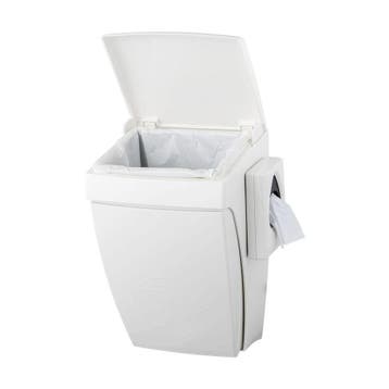Plastiqline hygiënebak 8l met kniebediening PQHBS - wit, Verzenden, Nieuw