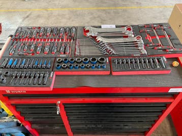 Online veiling: Würth, Zebra gereedschapssets in foam-inlays, Nieuw