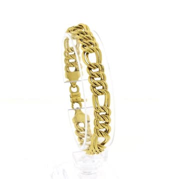 Gouden Prince of Wales schakelarmband, Ophalen of Verzenden, Gebruikt, Goud, Goud
