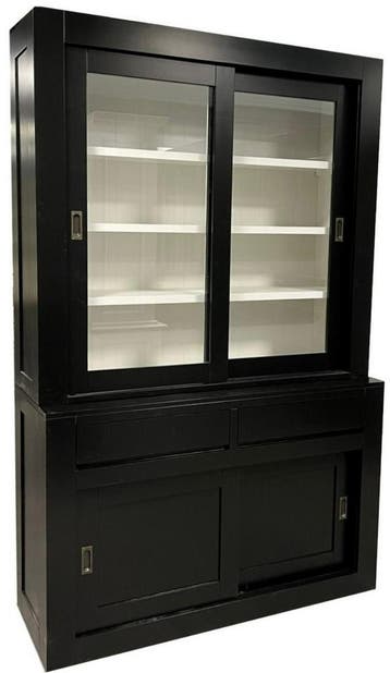 Buffetkast zwart design soft close 140 x 220cm, Ophalen of Verzenden, Nieuw