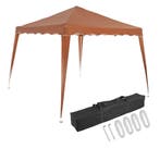 Vouwbare Partytent Capri 3x3m licht-bruin (3x3 meter), Verzenden, Nieuw, 2 meter of meer, Partytent